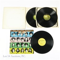 White Album & Rolling Stones Vinyl LP Records (3)