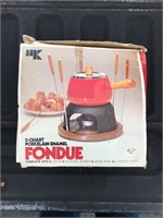 Vintage Fondue Pot Kit -never used - new condition