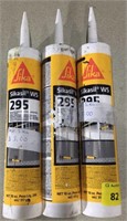 3 tubes of Sikasil WS 295 silicone sealant