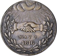 1816 MARRIAGE of CHARLOTTE and LEOPOLD MEDALLION
