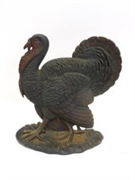 Oversized cast iron turkey doorstop, 1920's