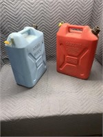 A gas jug and a water jug  (at#22a)