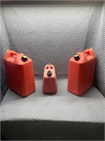 Three gas jugs  (at#22a)