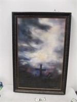 Local P/U Only Large Framed Religious 3 Cross