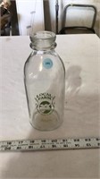 Vintage glass milk jar