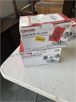 2GMB water pumps not tested
