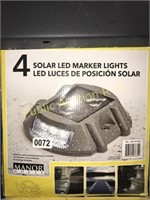 MANOR HOUSE 4 SOLAR LED MARKER LIGHTS -ATTENTION