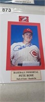 PETE ROSE SIGNED WITH COA