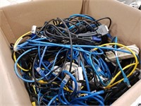 Large Box Computer Leads, Cables, Power Boards etc
