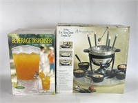 Fondue Set & Beverage Dispenser