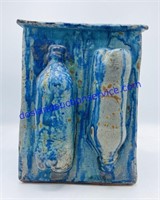 Homemade Art Deco Vase - Heavy! (10”)