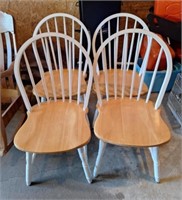 4 Wood Kitchen Chairs