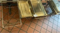 1 Lot - Set of 5 Chafing dishes / Missing 4 pan