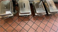 1 Lot - 1 Set if 4 Chafing dishes / Complete set