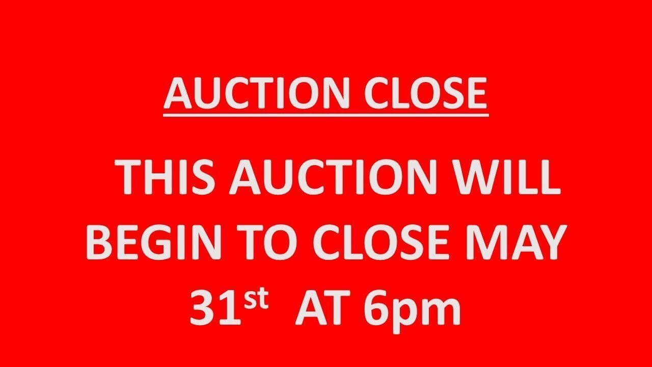 WHEN DOES THE AUCTION CLOSE?