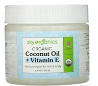 Sky Organics, Organic Coconut Oil + Vitamin E (1)