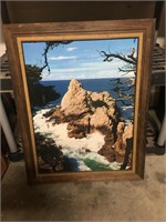 Collection of 7 framed art pieces