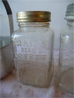 Braid's Coffee jar with other coffee jars