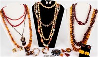 Jewelry Lot of Vintage Costume Necklaces & Rings