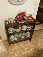 Display Cabinet With Cups Saucers Etc As