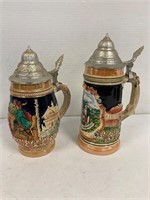2 beer steins. Made in Germany.