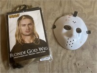 Halloween Costume - Wig & Jason Mask