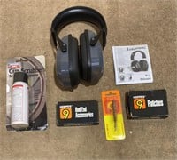 Gun Cleaning Supplies and Headset Earmuffs
