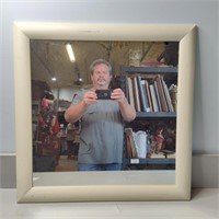 Framed Mirror, 27"X27"