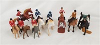 Lot Of Larger Size Fox Hunt Figures