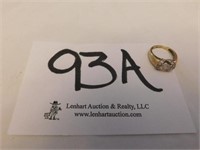 14K gold ring with CZ