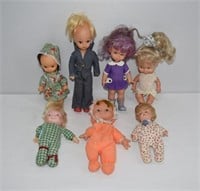 7pc Assorted Vintage Dolls