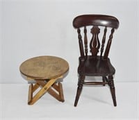 2pc Doll Table & Chair