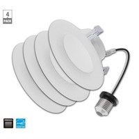 4 in. Integrated LED White New Construction or Rem