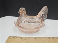 Fenton Glass Hen on a Nest 5.5" Long
