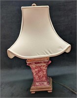 Vintage Converted Crackle Porcelain Vase Lamp