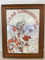Original Autographed Fred Akers TX Longhorns