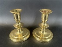 Baldwin Brass Taper Candle Stick Pair