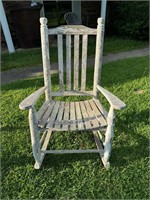 White Wooden Rocker- matches lot 2