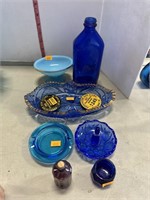 Blue Glass items