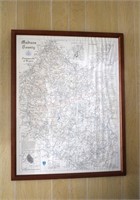 Clore Framed Map of Madison County-1974
