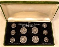 commemorative silver plated buttons