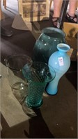 Lot of 4 Vases Assorted Colors
