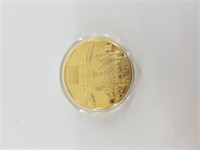 Bronze medallion commemorating deaths of Osama bin