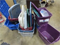 Totes & lids lot.