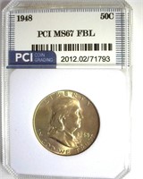 1948 Franklin MS67 FBL LISTS $2250