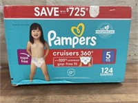 Pampers size 5 diapers