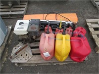 (7) Fuel Cans, Ford Grill, Honda Engine, Light Bar