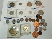 OF)  Lot of assorted coins
