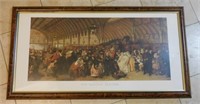 "The Railway Station" by W.P. Frith Framed Print.