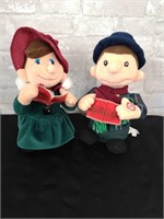 Christmas Carolers stuffies that sing Jingle